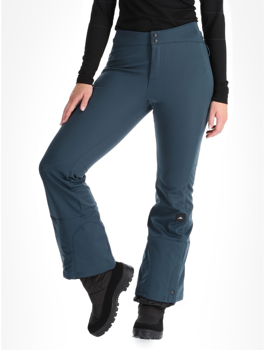 O'Neill, Blessed Softshell Hybrid Skinny pantaloni da sci softshell donna Alma Steel blu 