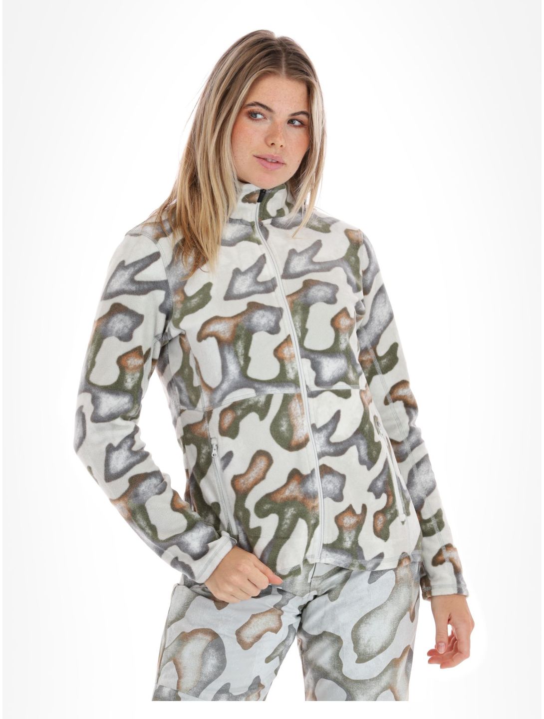 O'Neill, Clime Printed FZ gilet donna Hiker Camo multicolorato 