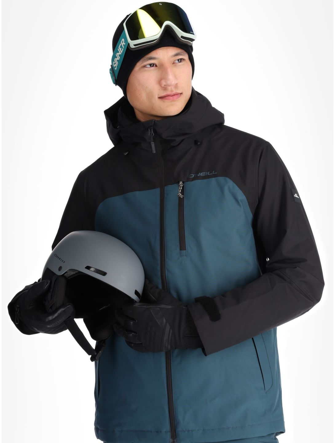 O'Neill, Hammer Plus Snow giacca sci uomo Alma Steel blu, nero 