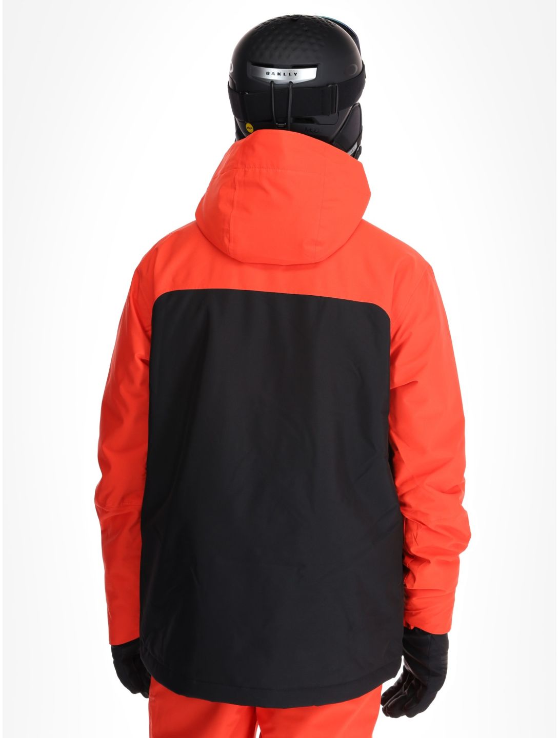 O'Neill, Hammer Plus Snow giacca sci uomo Black Out Colour Block arancio, nero 