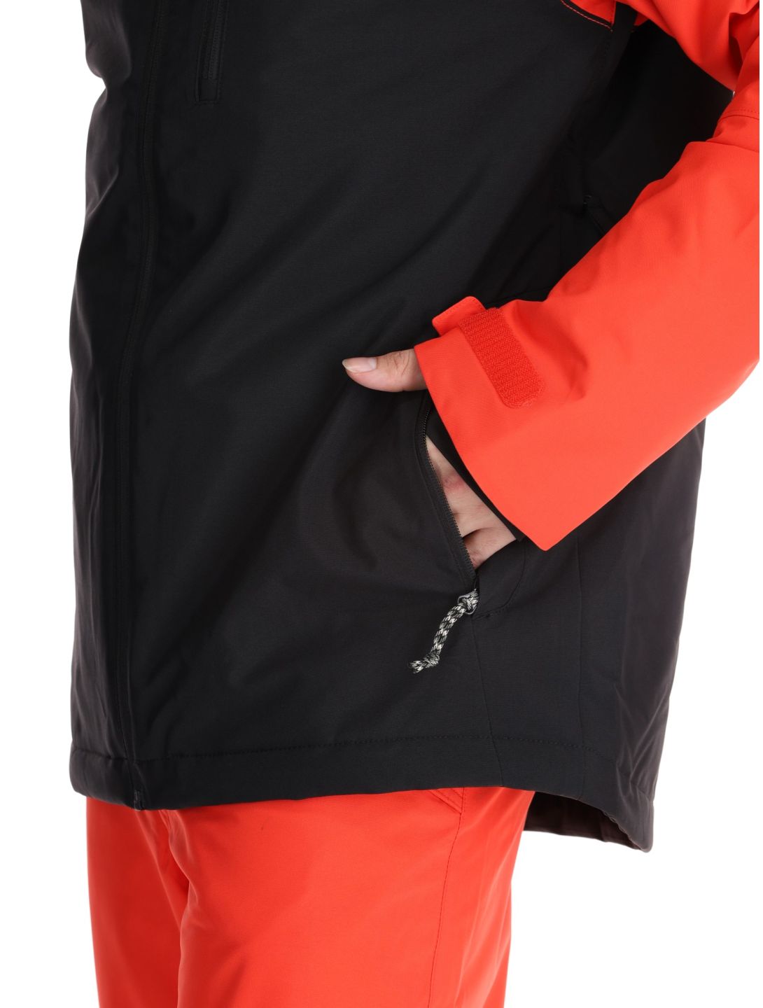 O'Neill, Hammer Plus Snow giacca sci uomo Black Out Colour Block arancio, nero 