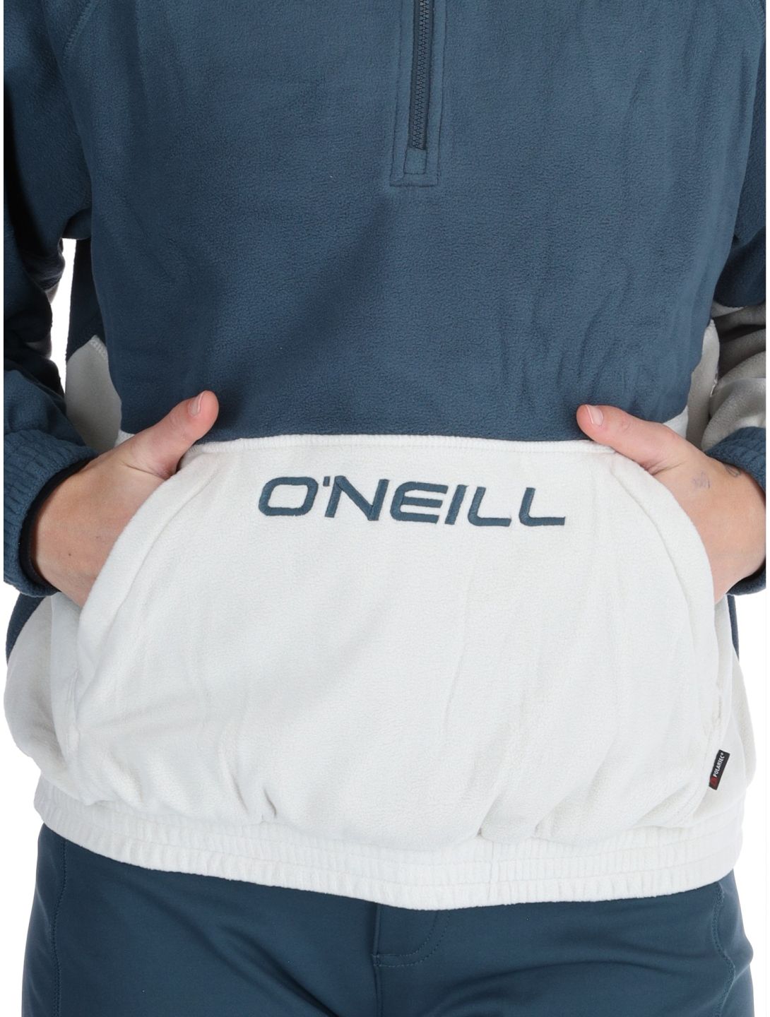 O'Neill, O'riginals Polartec 100HZ felpa donna Alma Steel bianco, blu 