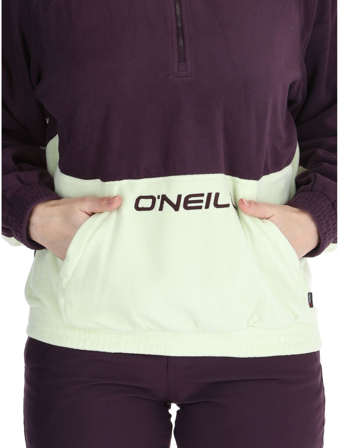 O'Neill, O'riginals Polartec 100HZ felpa donna Aubergine Colour Block beige, viola 