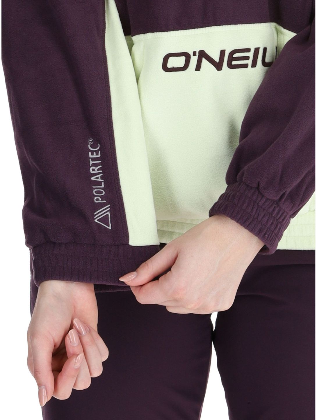 O'Neill, O'riginals Polartec 100HZ felpa donna Aubergine Colour Block beige, viola 