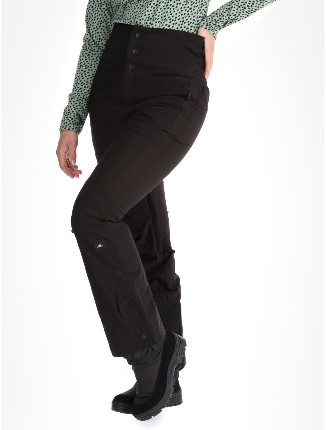 O'Neill, Total Disorder Slim Snow pantaloni da sci donna Black Out nero 