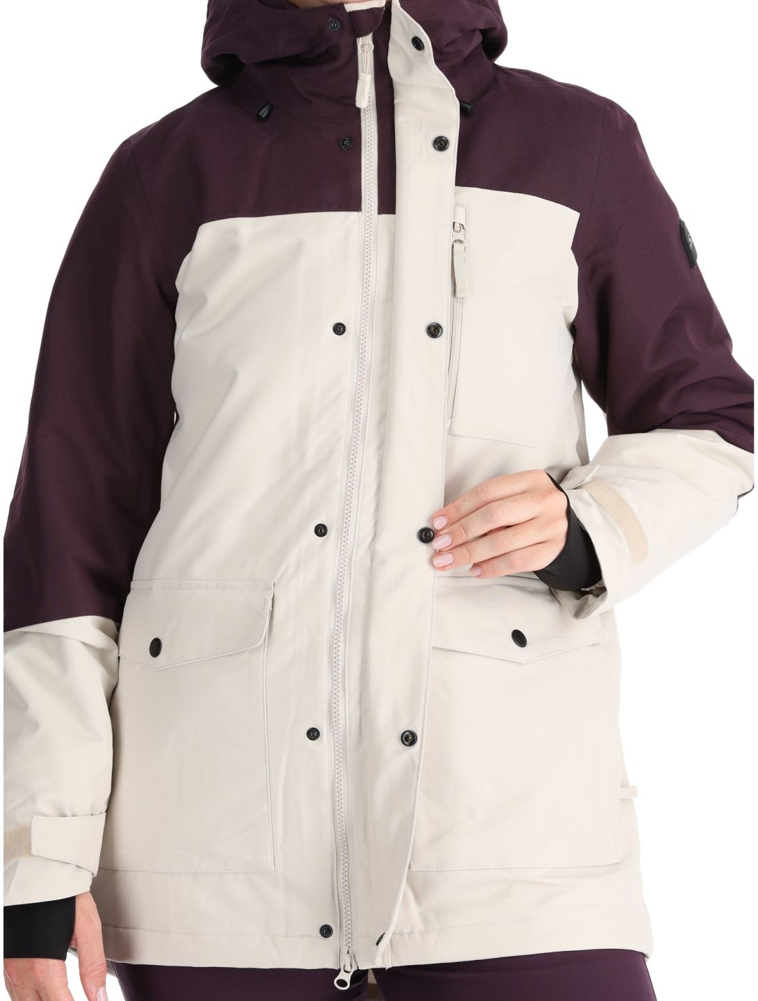 O'Neill, Utility Hybrid giacca sci donna Atmosphere Colour Block bianco, viola 