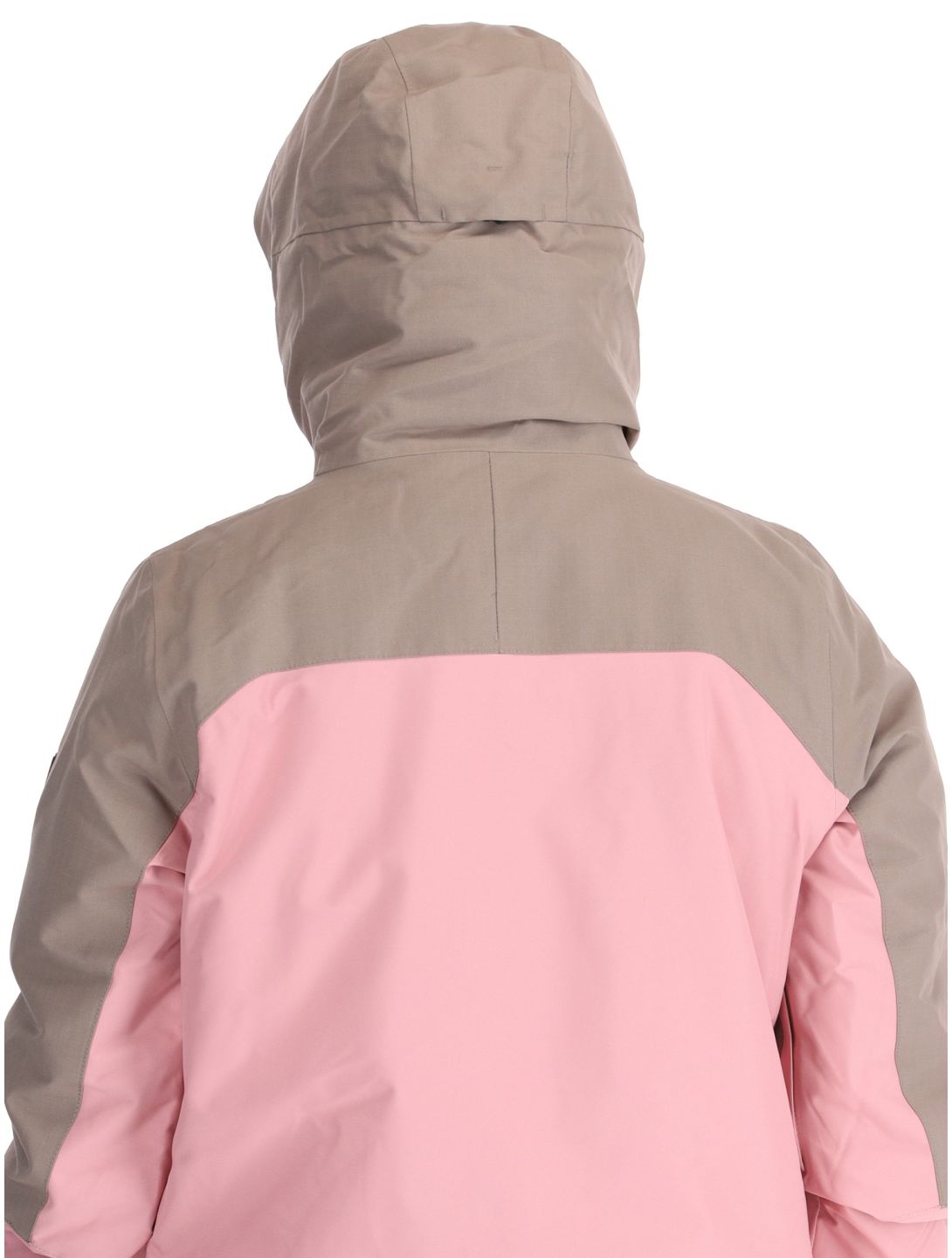 O'Neill, Utility Hybrid giacca sci donna Genuine Pink Colour Block bianco, marrone, rosa 