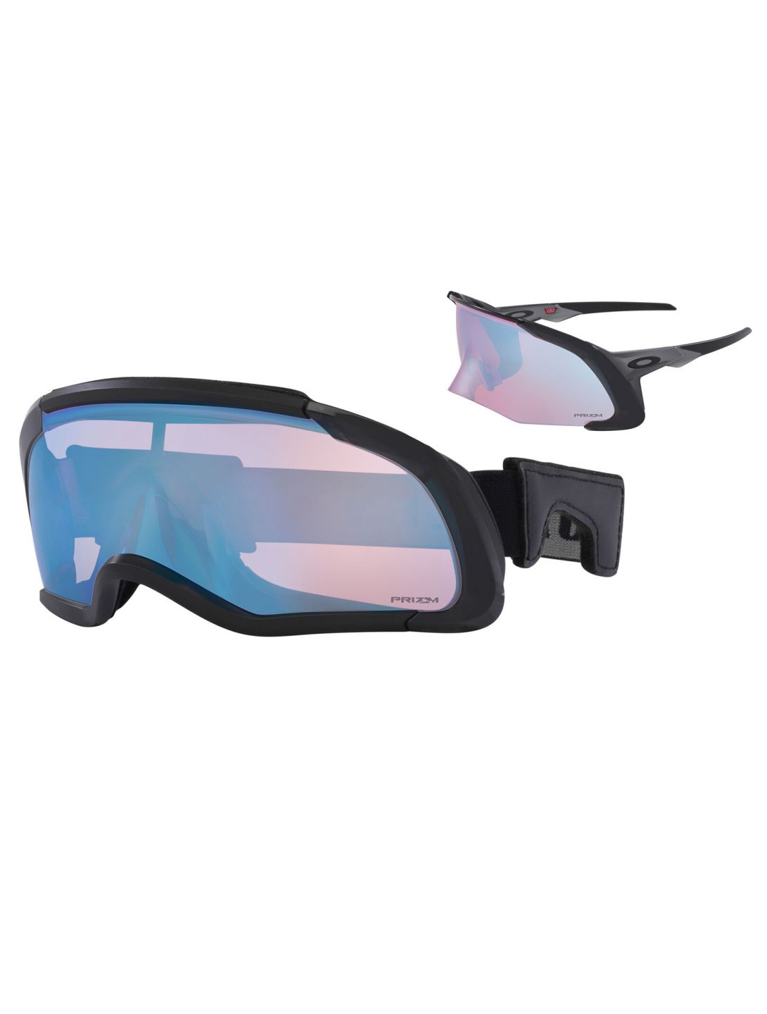 Oakley, Flex Scape occhiali da sole unisex Matte Grey Smoke - Prizm Snow Sapphire Iridium grigio 