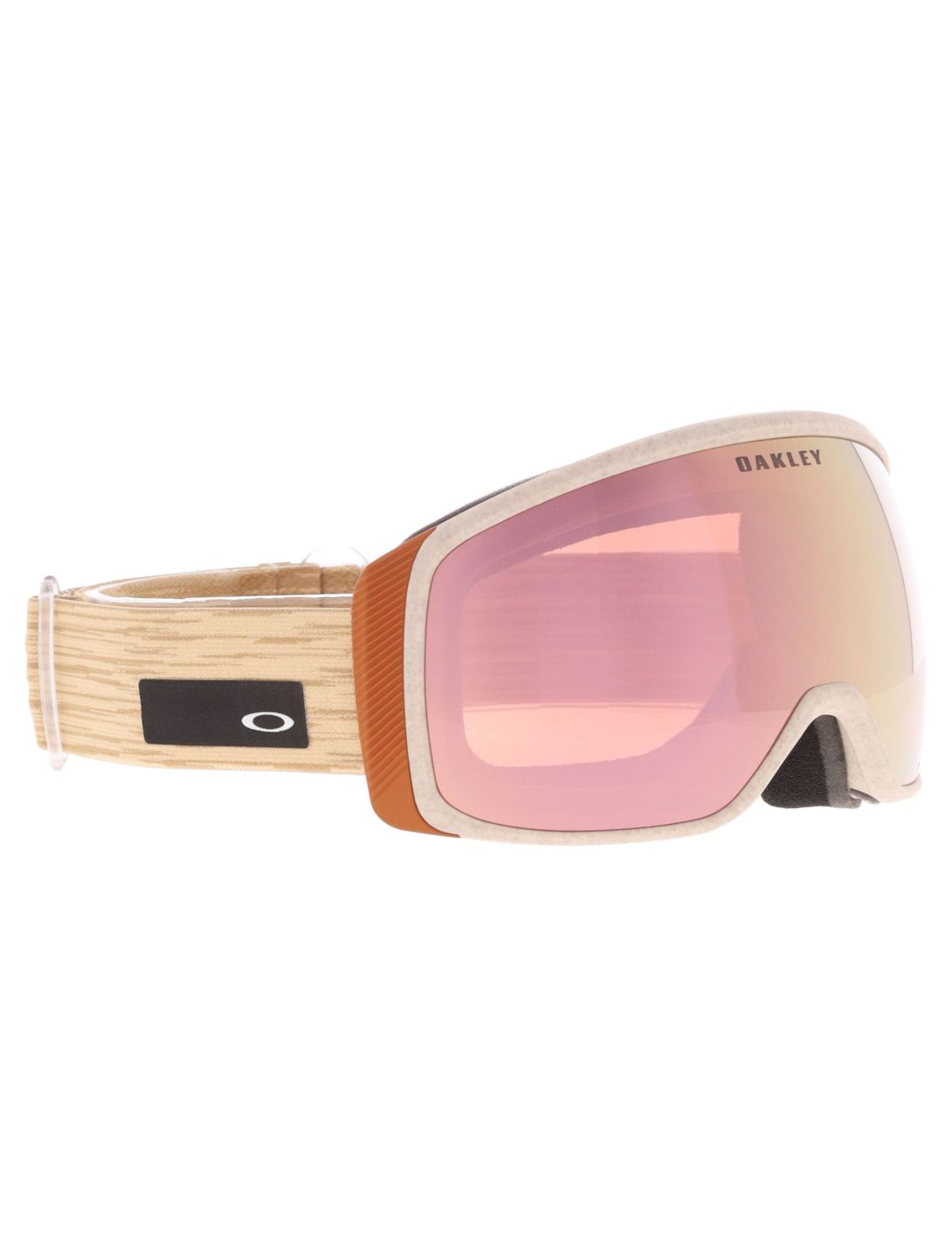 Oakley, Flight Tracker M mascherina da sci unisex Curry Stone - Prizm Snow Rose Gold Iridium rosso 