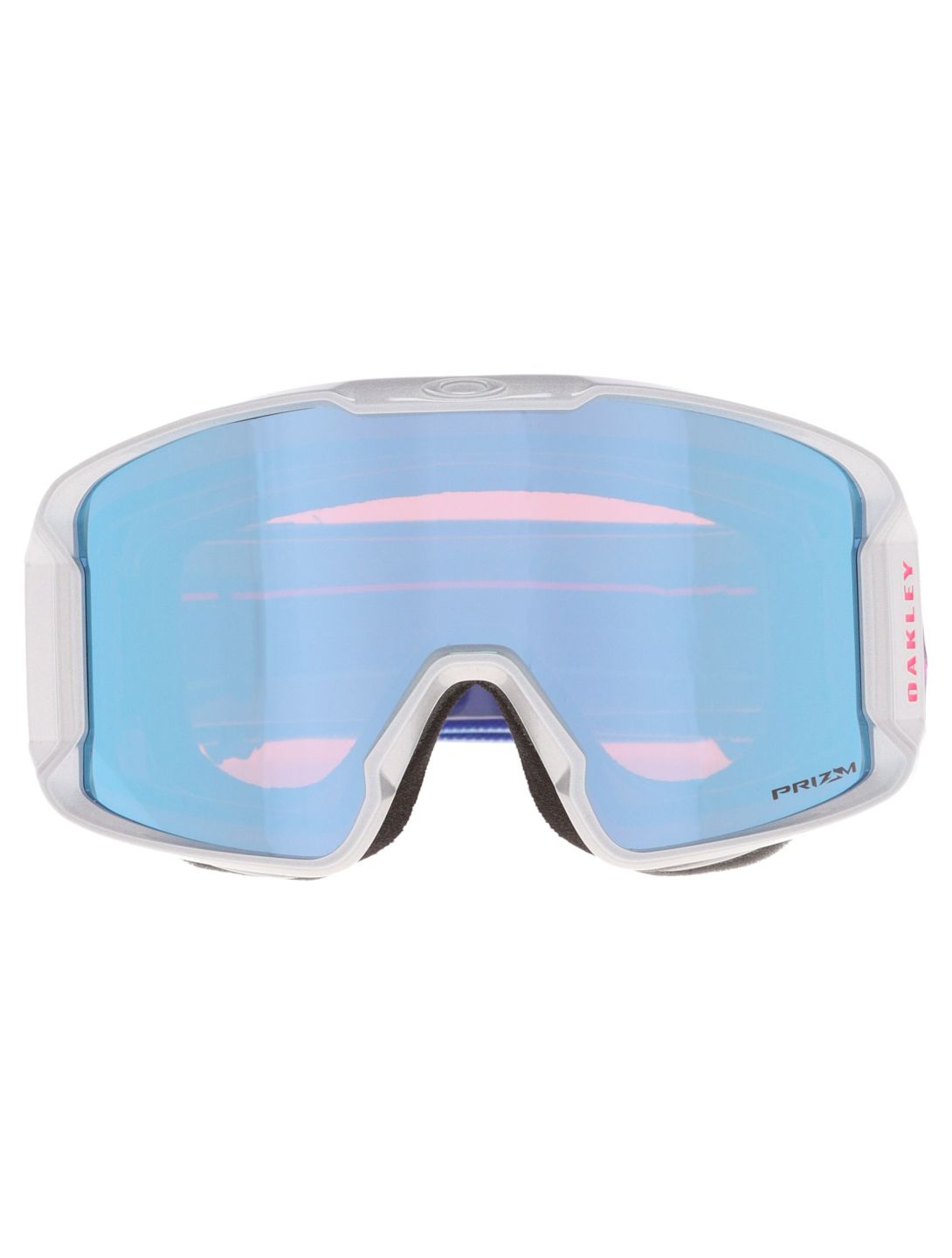 Oakley, Line Miner L mascherina da sci unisex Lucas Braathen Signature - Prizm Snow Sapphire Iridium bianco, rosa 