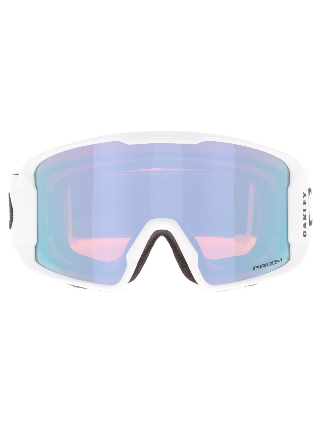 Oakley, Line Miner L mascherina da sci unisex Matte White - Prizm Sapphire Iridium bianco 