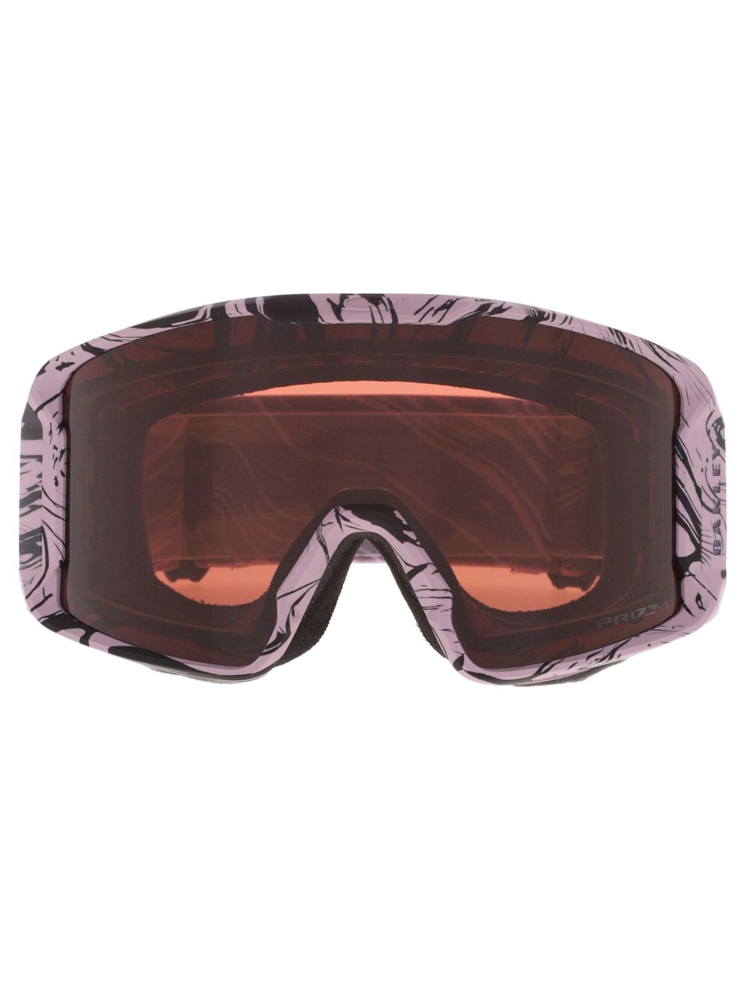 Oakley, Line Miner L mascherina da sci unisex Toadstool Swirl - Prizm Snow Garnet rosa 