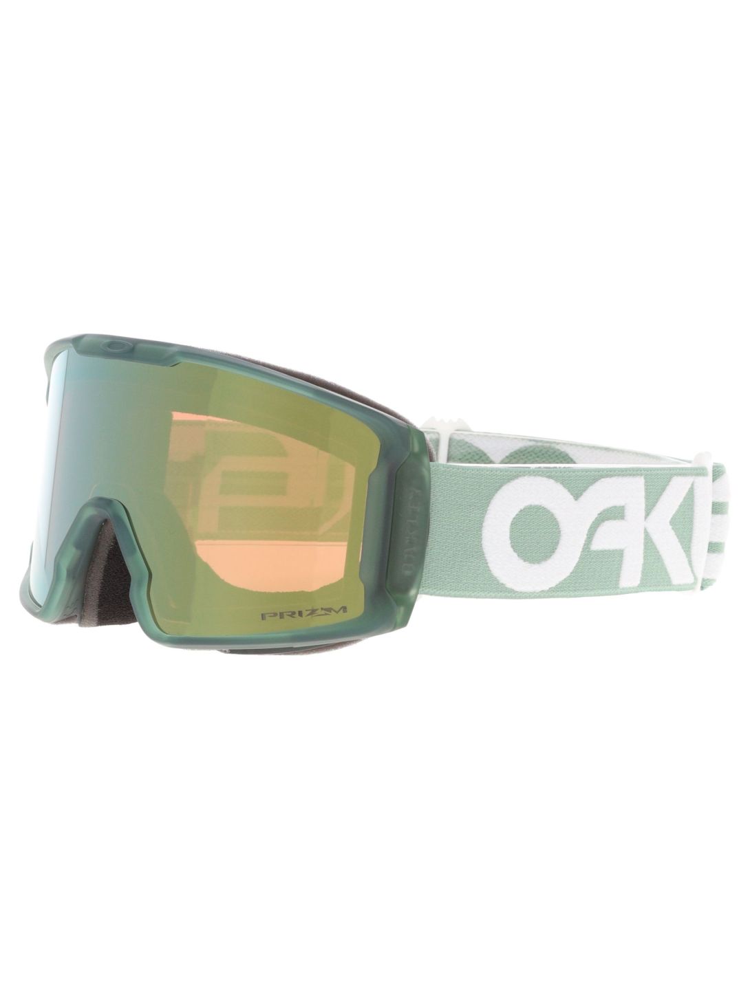 Oakley, Line Miner M mascherina da sci unisex Matte B1B Jade - Prizm Sage Gold Iridium verde 