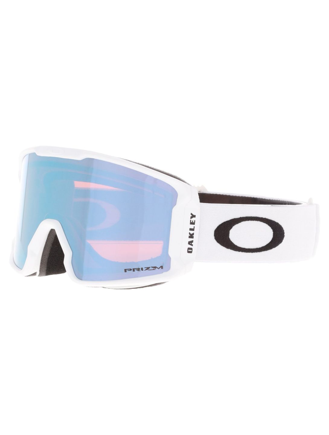 Oakley, Line Miner M mascherina da sci unisex Matte White - Prizm Sapphire Iridium bianco 