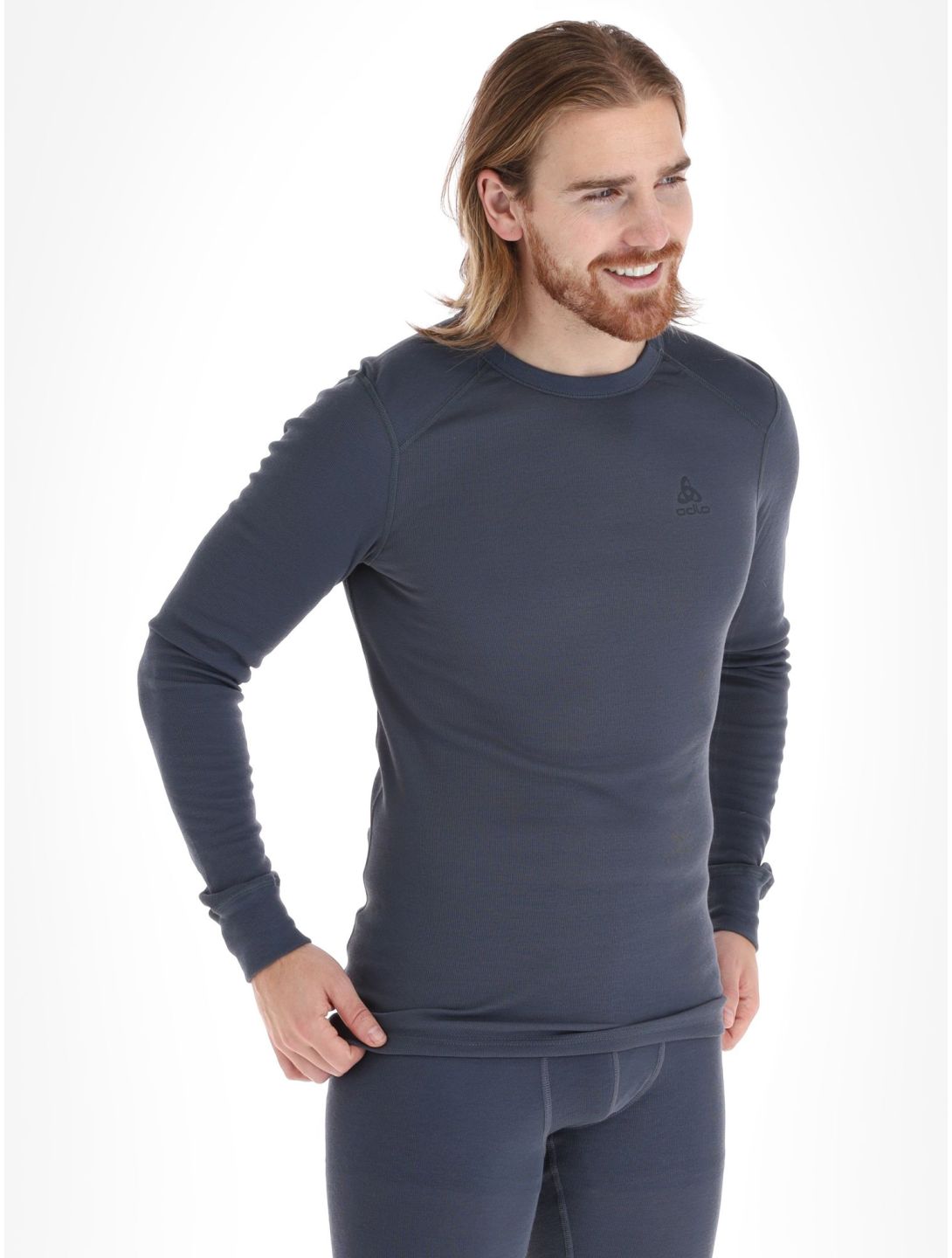 Odlo, Active Warm Eco maglia termica uomo India Ink grigio 