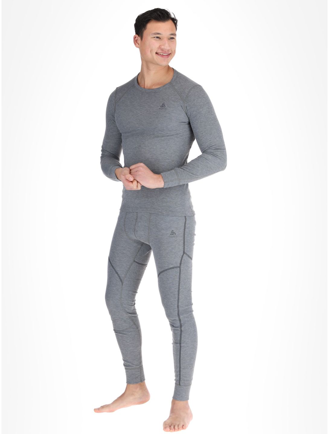 Odlo, Active Warm Eco maglia termica uomo Odlo Steel Grey Melange grigio 