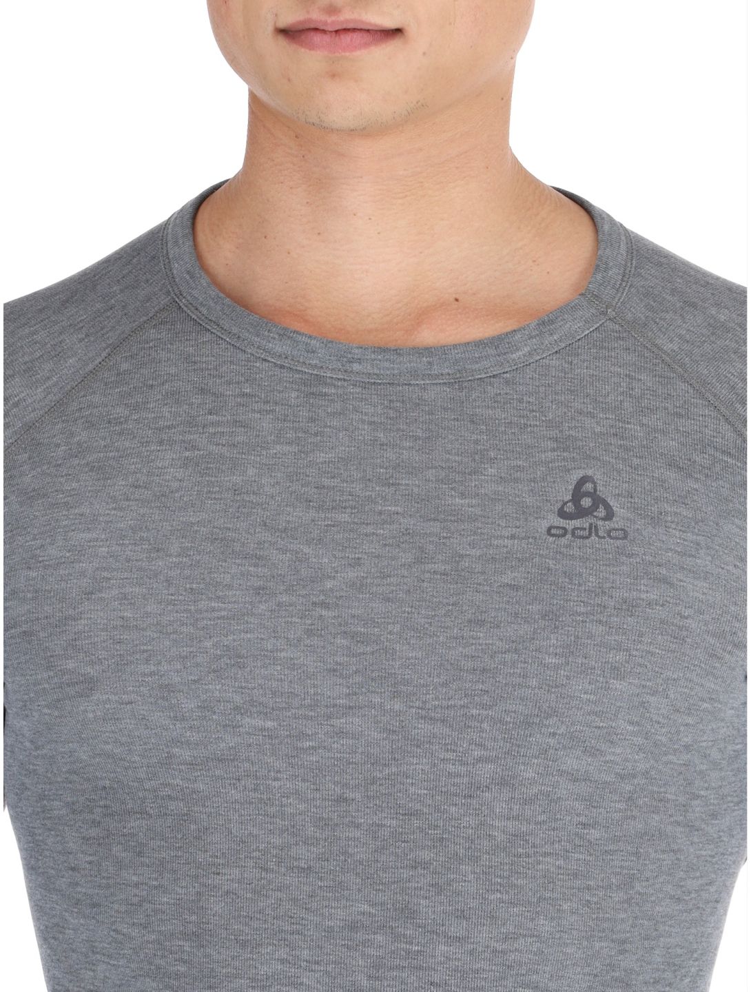 Odlo, Active Warm Eco maglia termica uomo Odlo Steel Grey Melange grigio 