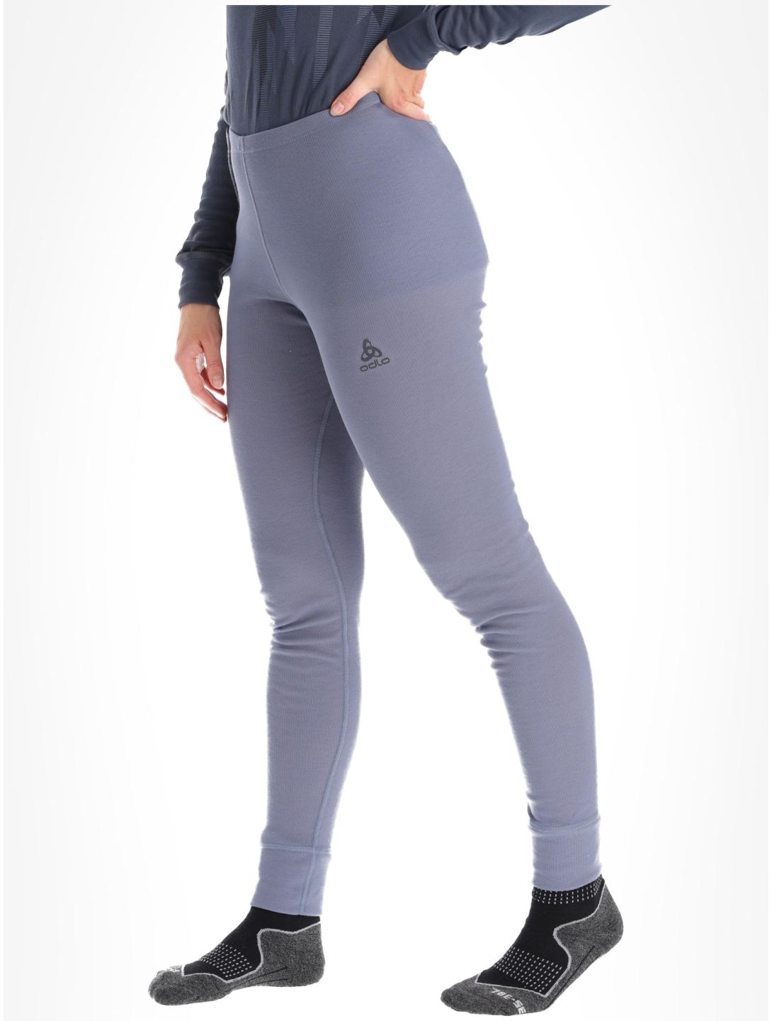 Odlo, Active Warm Eco pantaloni termici donna Folkstone Gray grigio 