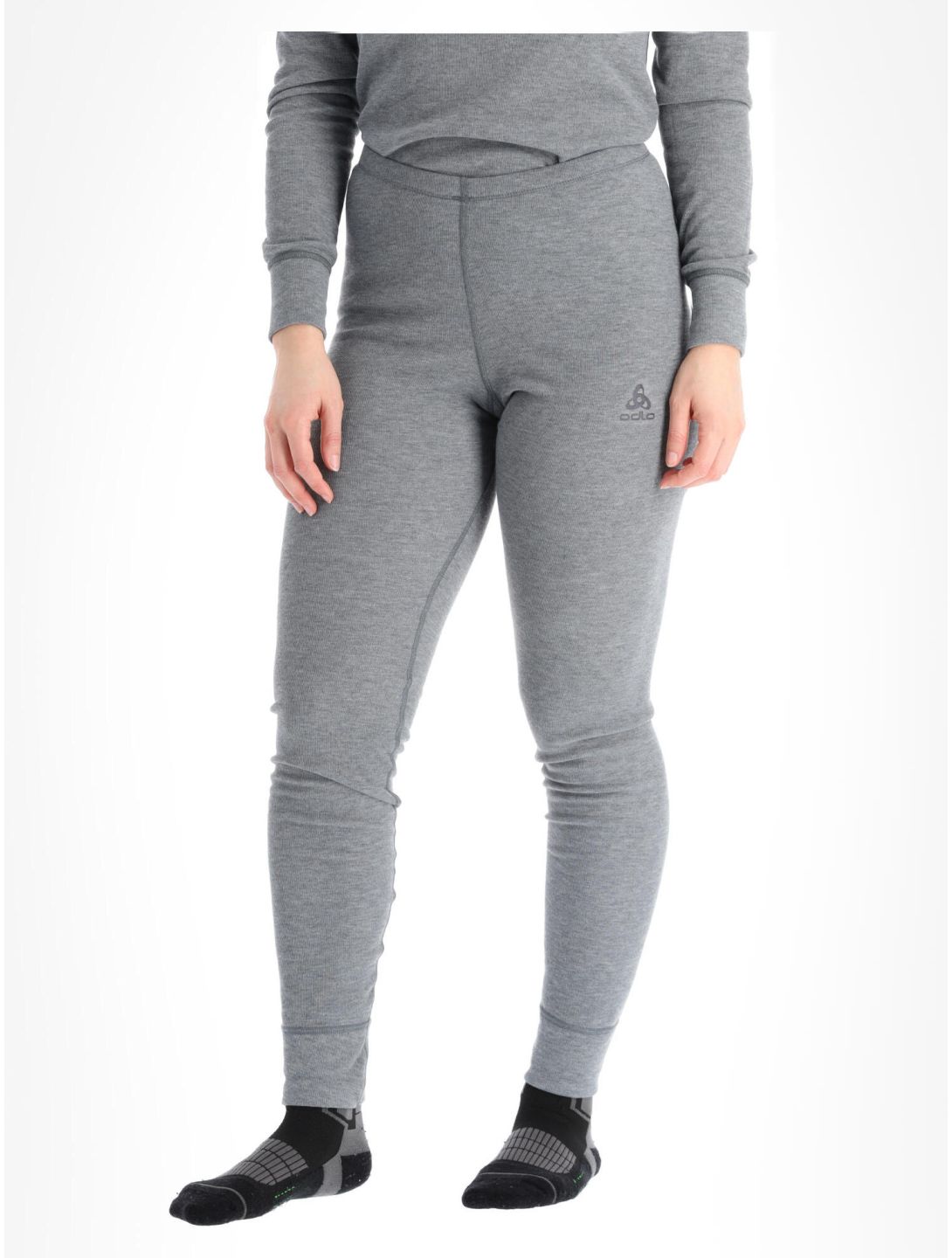 Odlo, Active Warm Eco pantaloni termici donna Odlo Steel Grey Melange grigio 