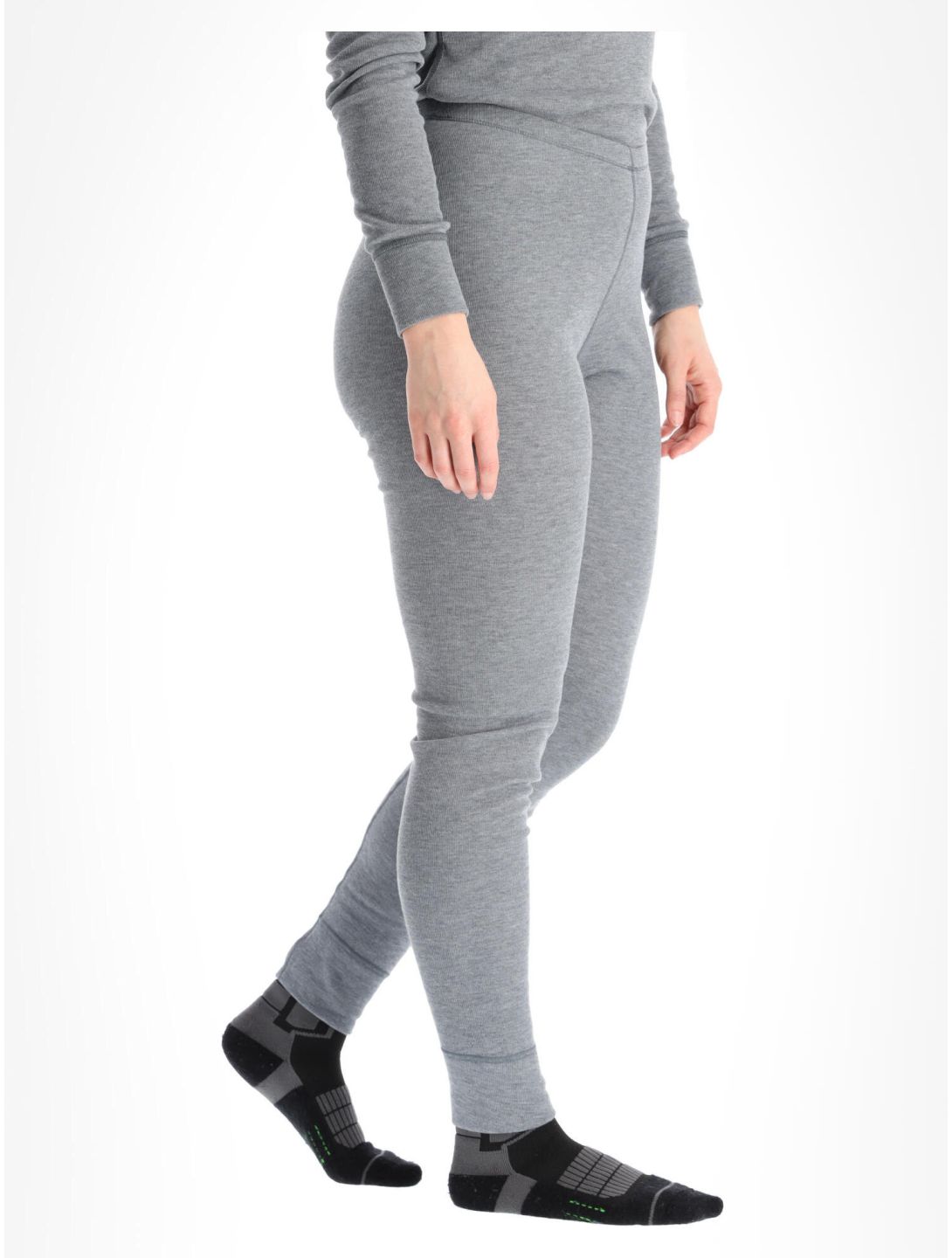 Odlo, Active Warm Eco pantaloni termici donna Odlo Steel Grey Melange grigio 