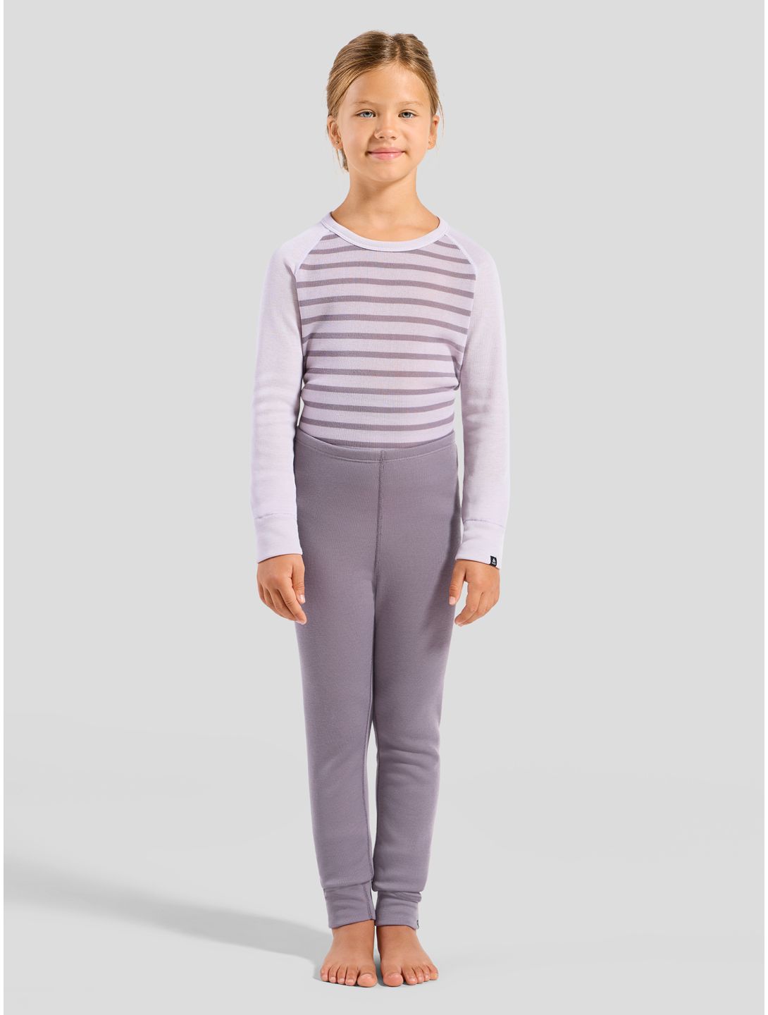 Odlo, Active Warm Eco pantaloni termici bambino Gray Ridge grigio 