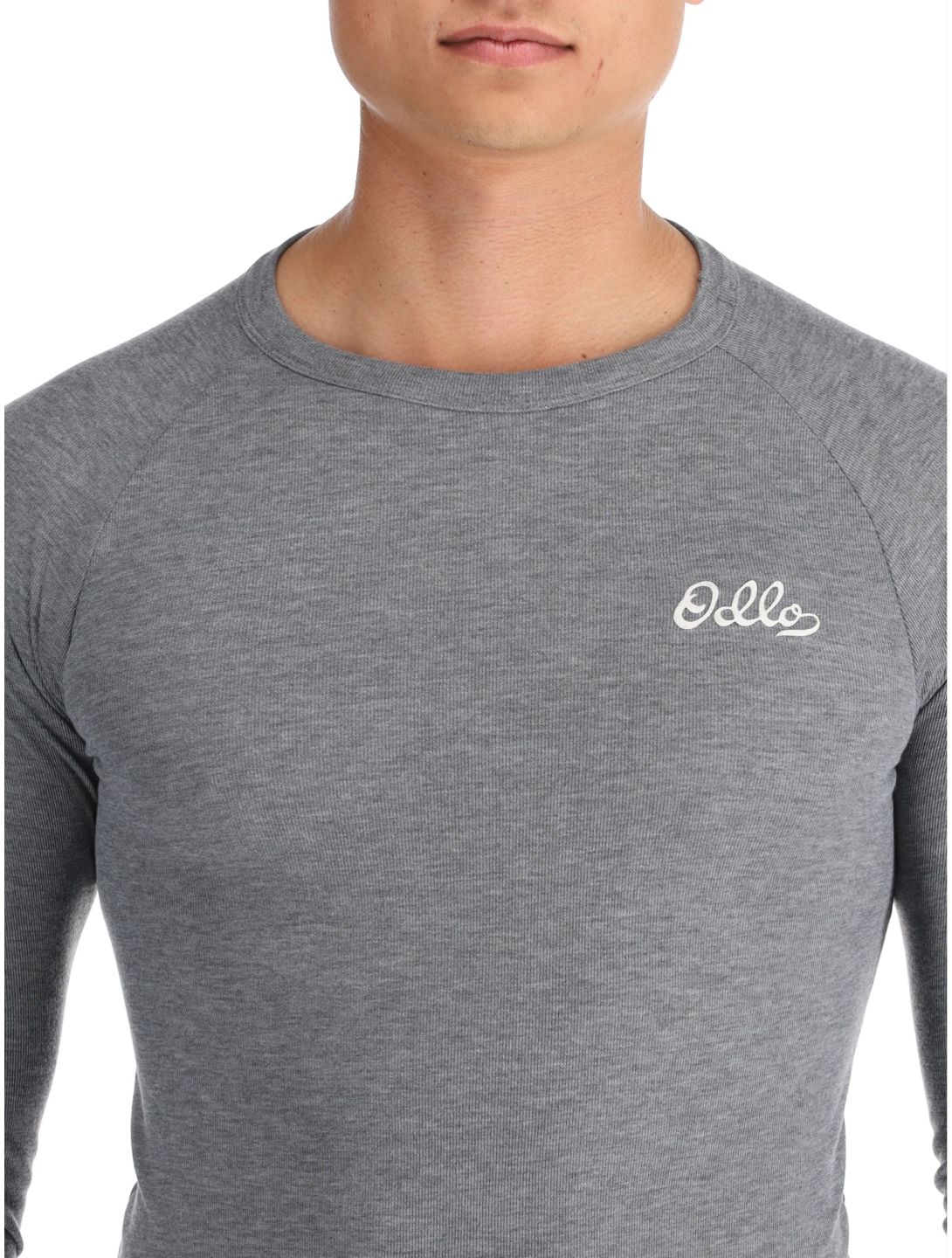 Odlo, Active Warm Originals maglia termica uomo Odlo Steel Grey Melange grigio 