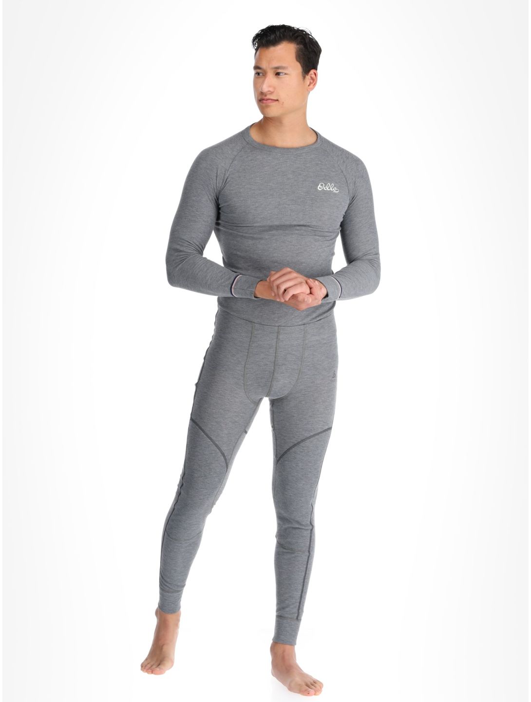 Odlo, Active X-Warm Eco pantaloni termici uomo Odlo Steel Grey Melange grigio 