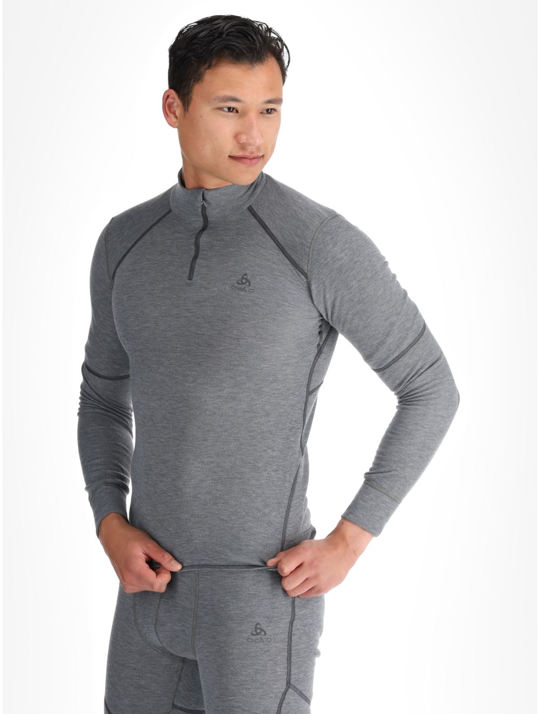 Odlo, Active X-Warm maglione uomo Odlo Steel Grey Melange grigio 