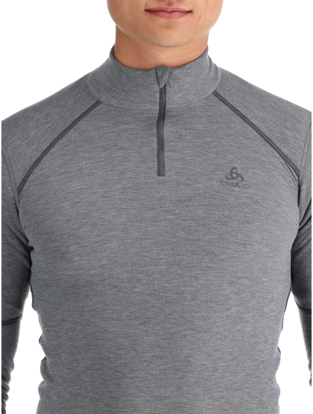 Odlo, Active X-Warm maglione uomo Odlo Steel Grey Melange grigio 