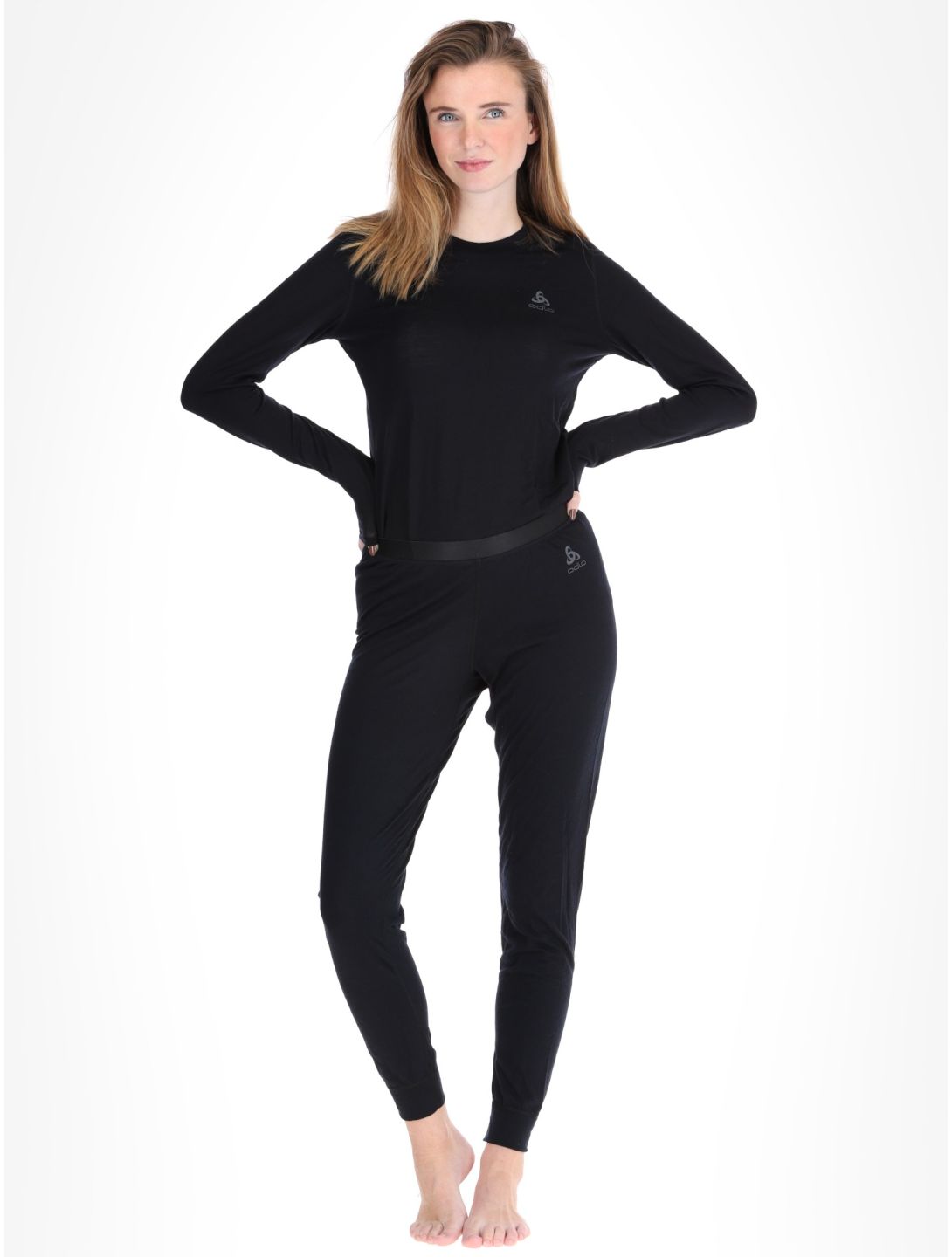 Odlo, Merino 160 pantaloni termici donna Black nero 