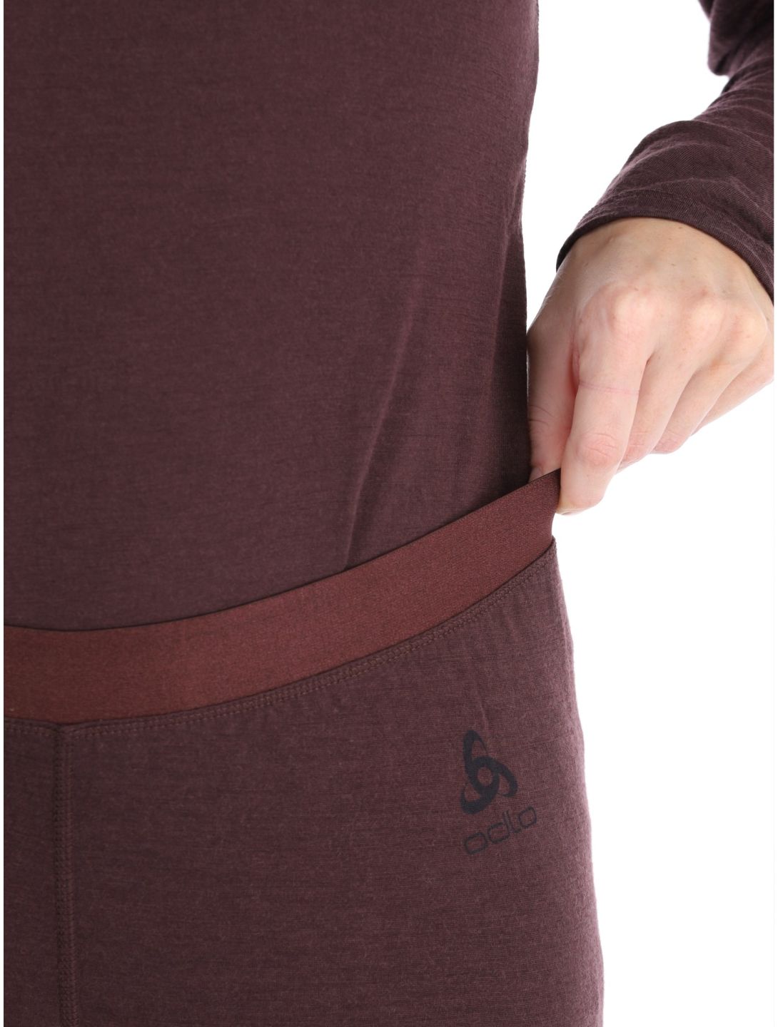 Odlo, Merino 160 pantaloni termici donna Fudge viola 