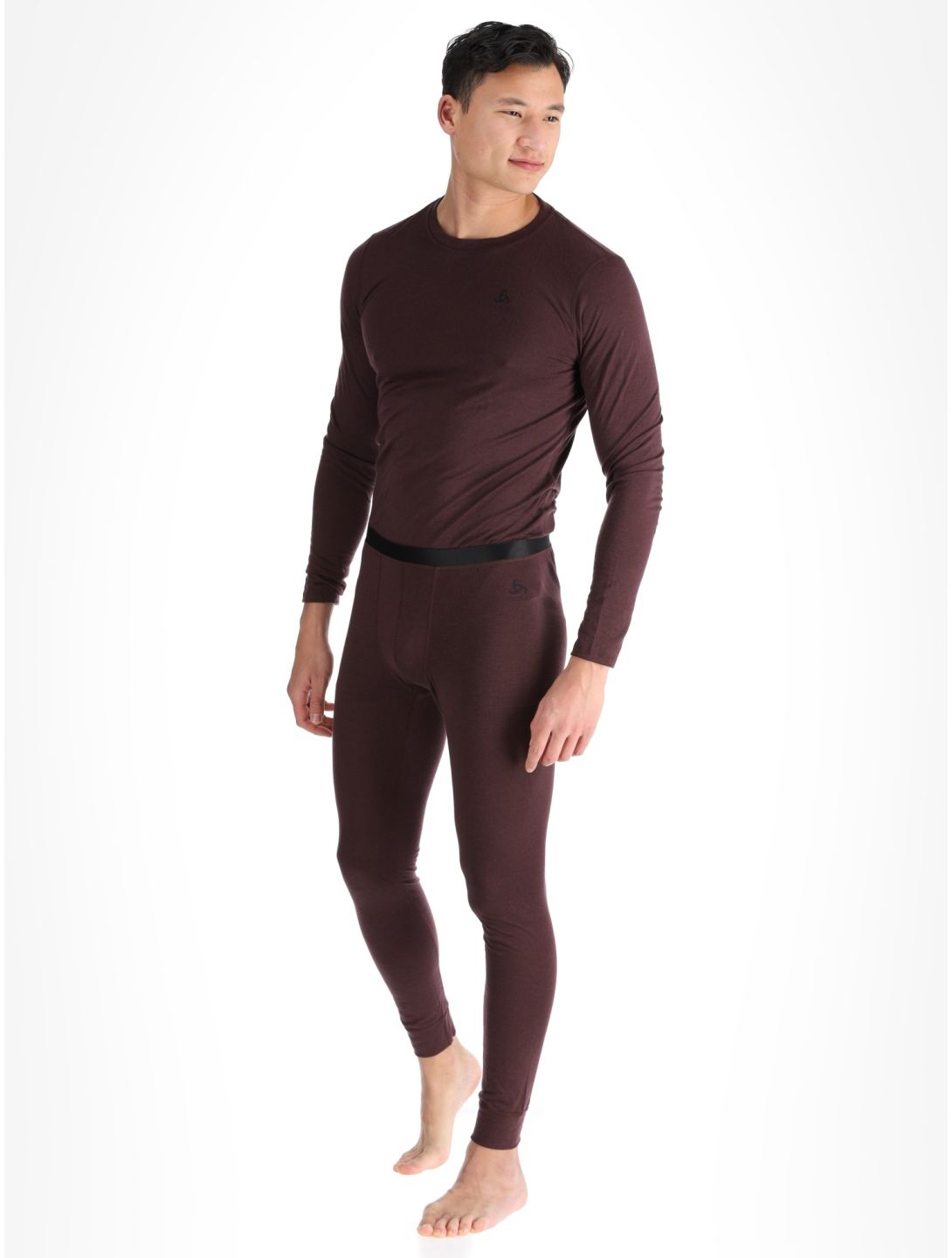 Odlo, Merino 160 pantaloni termici uomo Fudge viola 