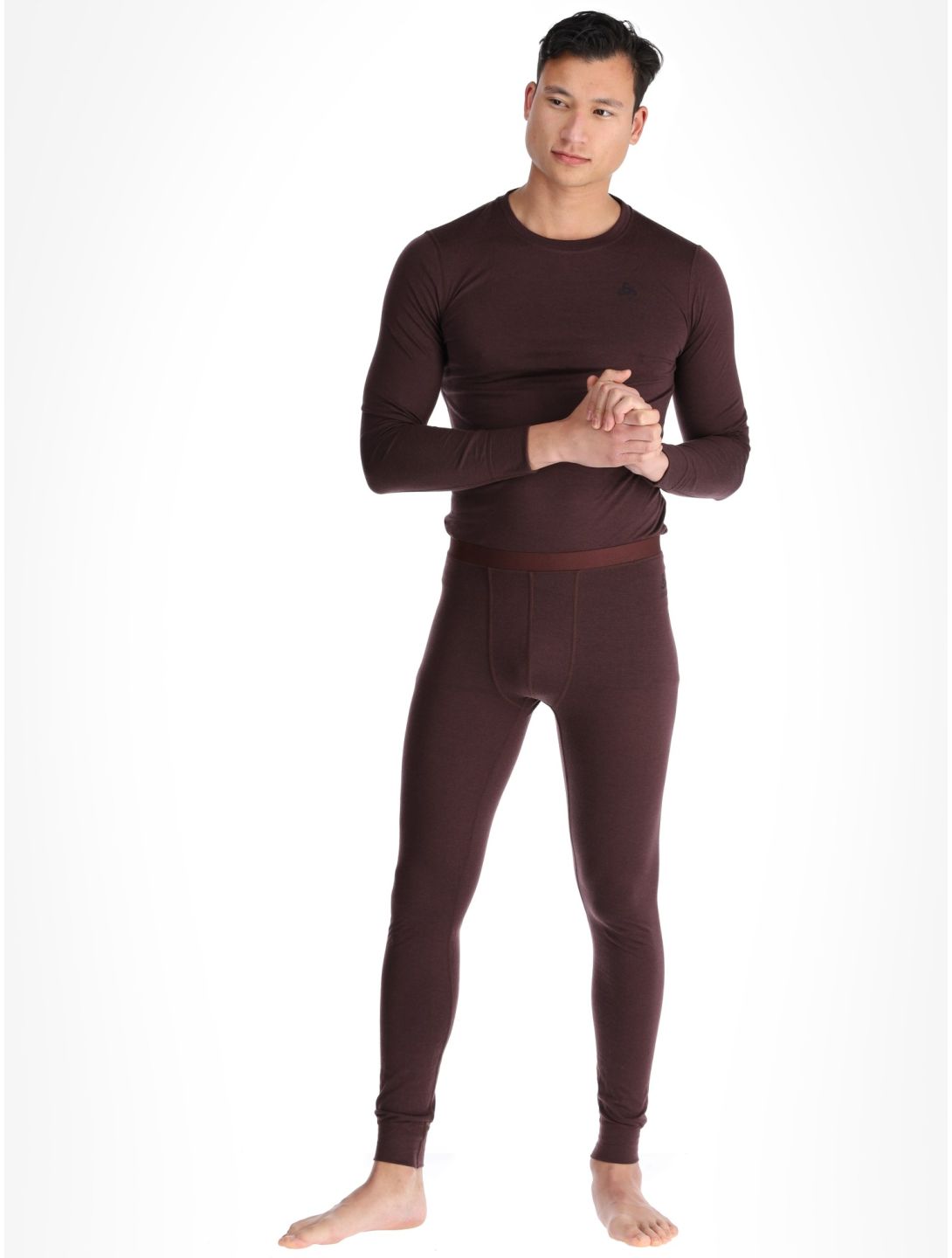 Odlo, Merino 200 pantaloni termici uomo Fudge viola 