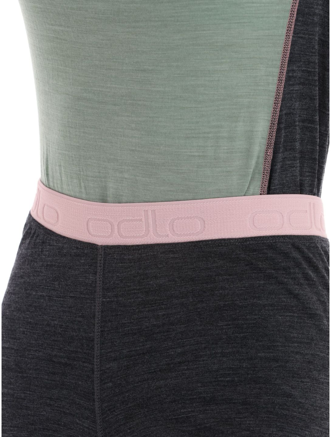 Odlo, Natural Performance PW 150 pantaloni termici donna Dark Grey Melange - Pale Mauve grigio 