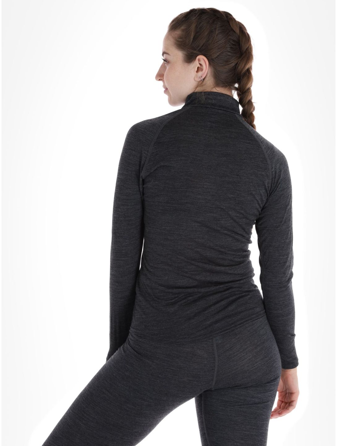 Odlo, Natural Performance PW 150 maglione donna Grey Melange - Dark Grey Melange grigio 