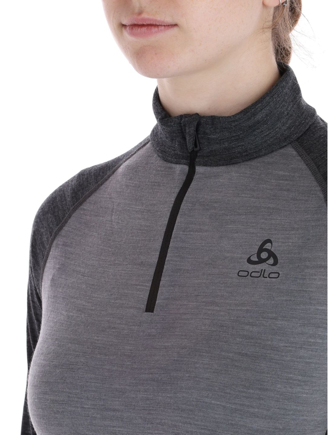 Odlo, Natural Performance PW 150 maglione donna Grey Melange - Dark Grey Melange grigio 