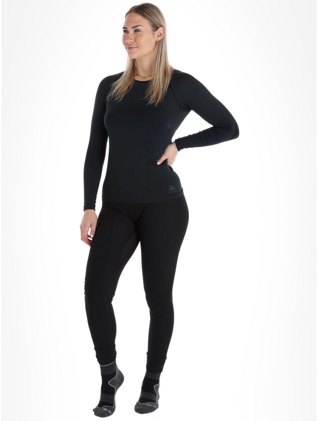 Odlo, Perfomance Light Eco maglia termica donna Black nero 