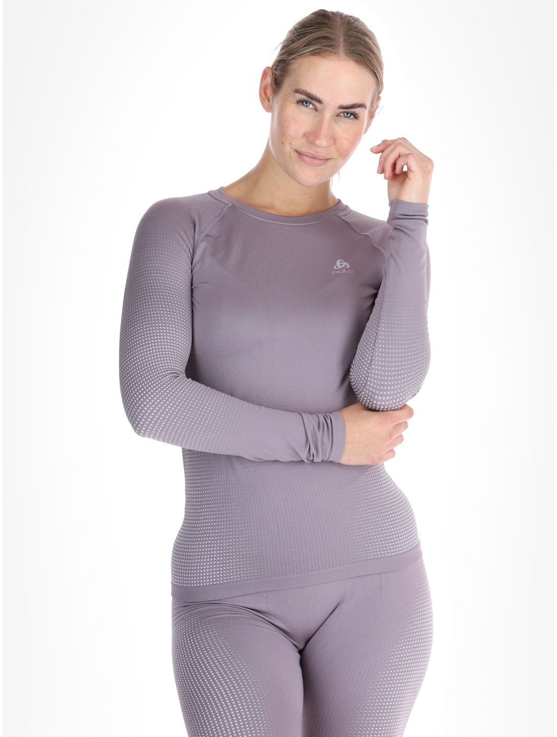 Odlo, Perfomance Warm Eco maglia termica donna Gray Ridge grigio 