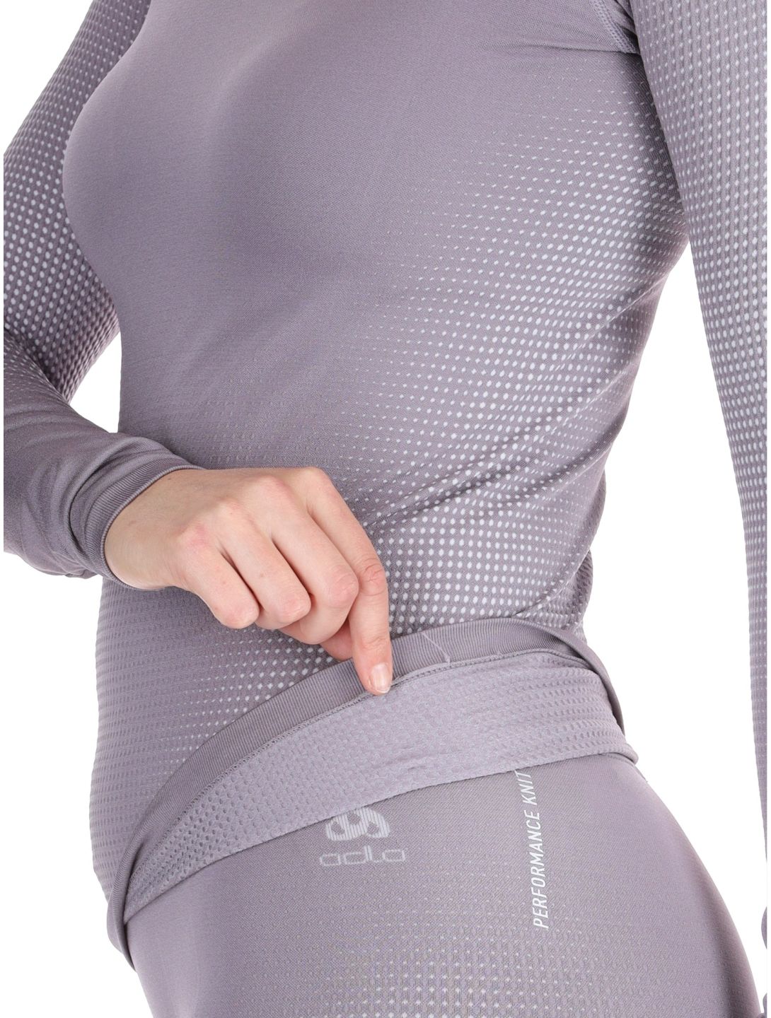 Odlo, Perfomance Warm Eco maglia termica donna Gray Ridge grigio 