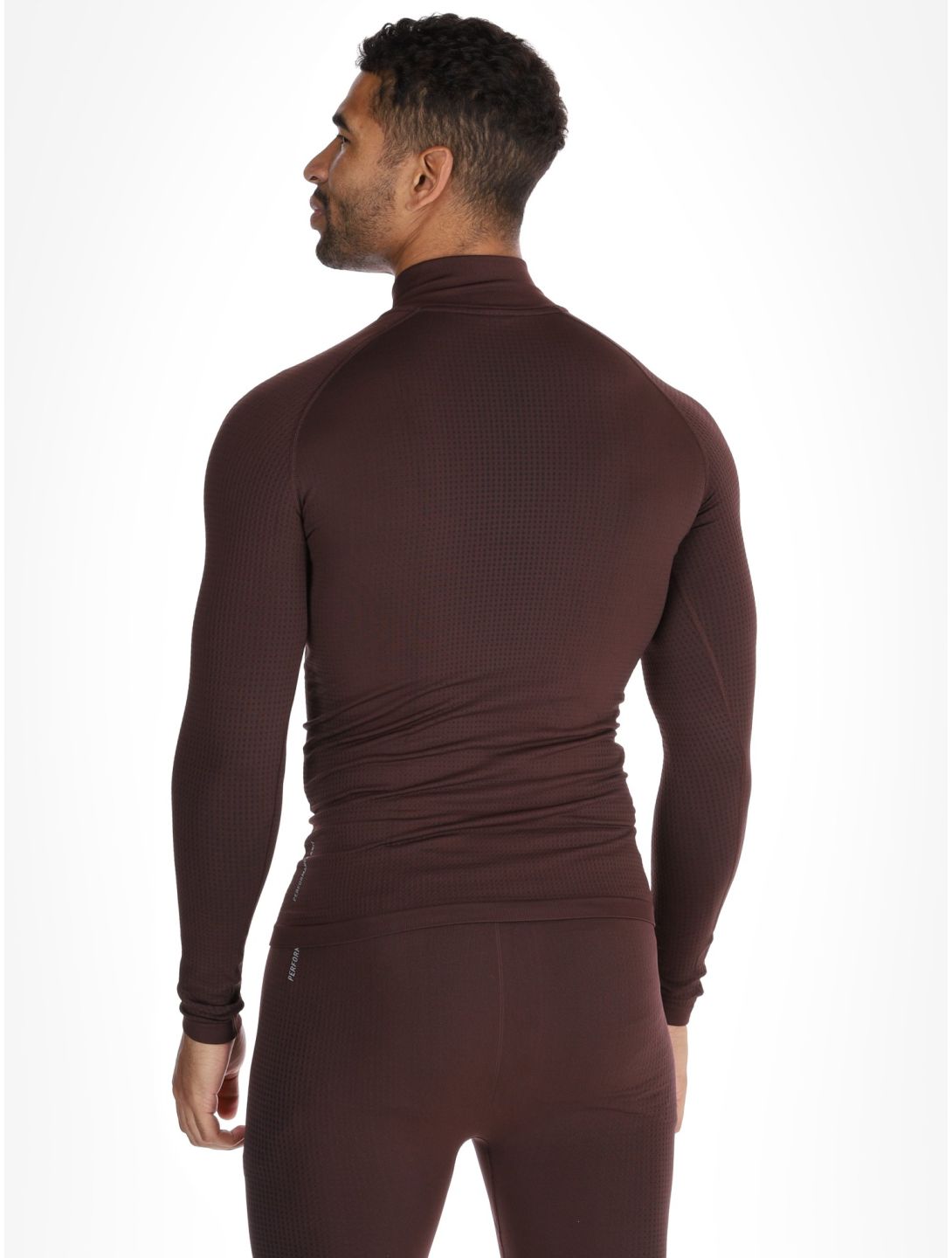 Odlo, Perfomance Zip Performance Warm Eco maglione uomo Fudge viola 