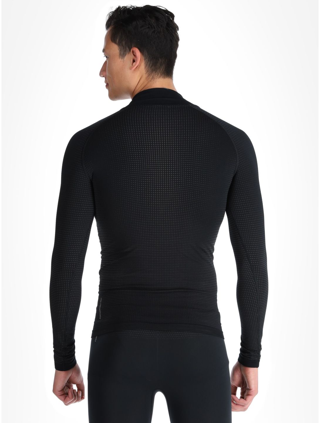 Odlo, Perfomance Zip Performance Warm Eco maglione uomo Black - Odlo Graphite Grey grigio, nero 