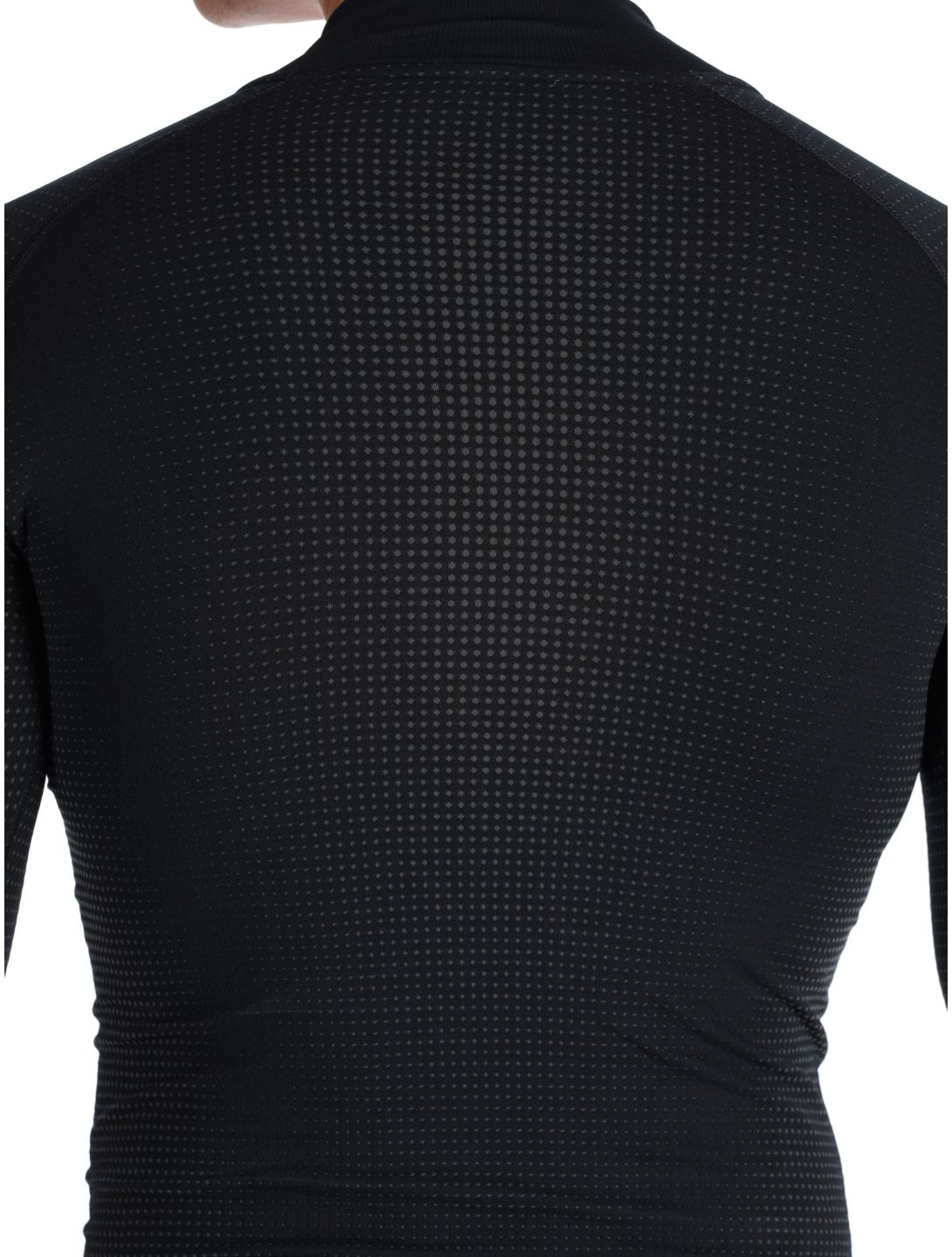 Odlo, Perfomance Zip Performance Warm Eco maglione uomo Black - Odlo Graphite Grey grigio, nero 