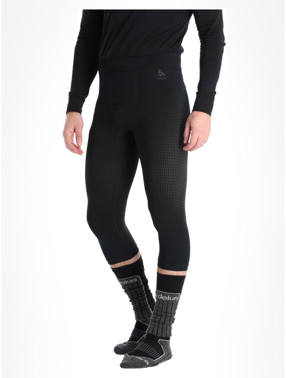 Odlo, Perfomance Warm Eco pantaloni termici uomo Black - Odlo Graphite Grey grigio, nero 