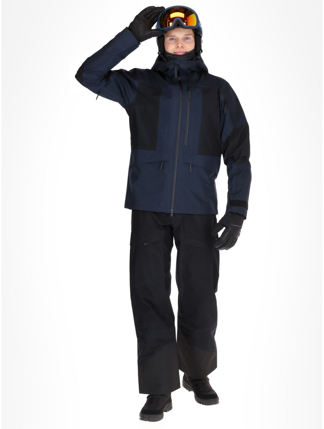 Peak Performance, M Gravity Gore-Tex 3L guscio uomo Salute Blue / Black / Blue Shadow blu, nero 