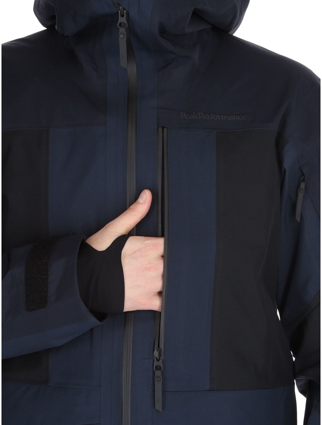 Peak Performance, M Gravity Gore-Tex 3L guscio uomo Salute Blue / Black / Blue Shadow blu, nero 