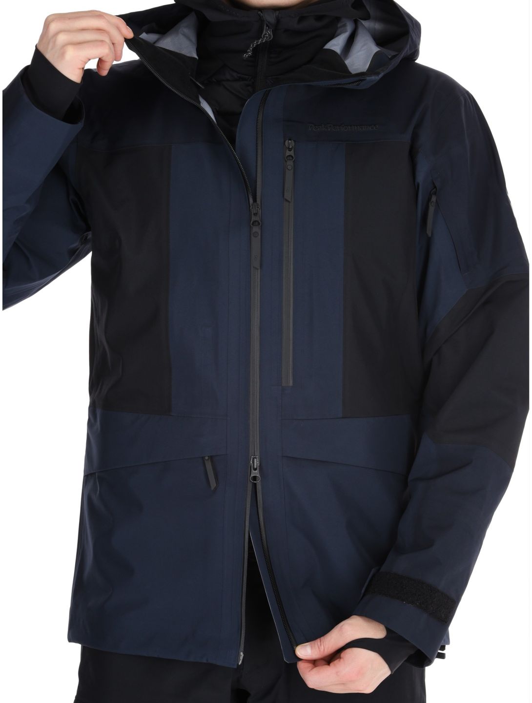 Peak Performance, M Gravity Gore-Tex 3L guscio uomo Salute Blue / Black / Blue Shadow blu, nero 