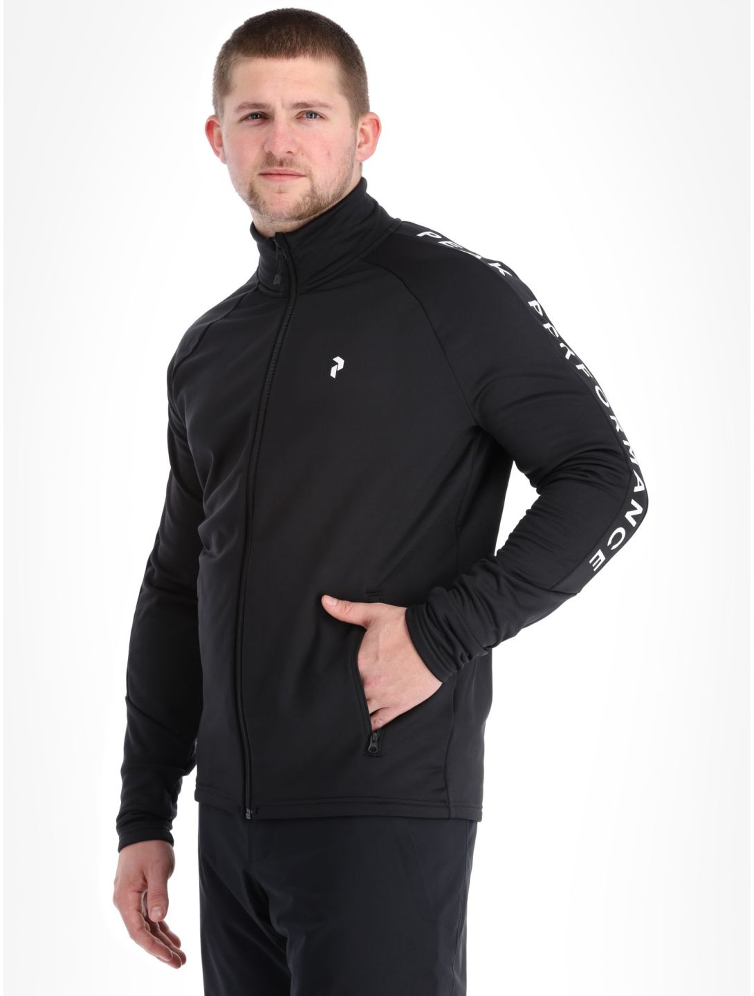 Peak Performance, M Rider Mid Zip gilet uomo Black-Black nero 