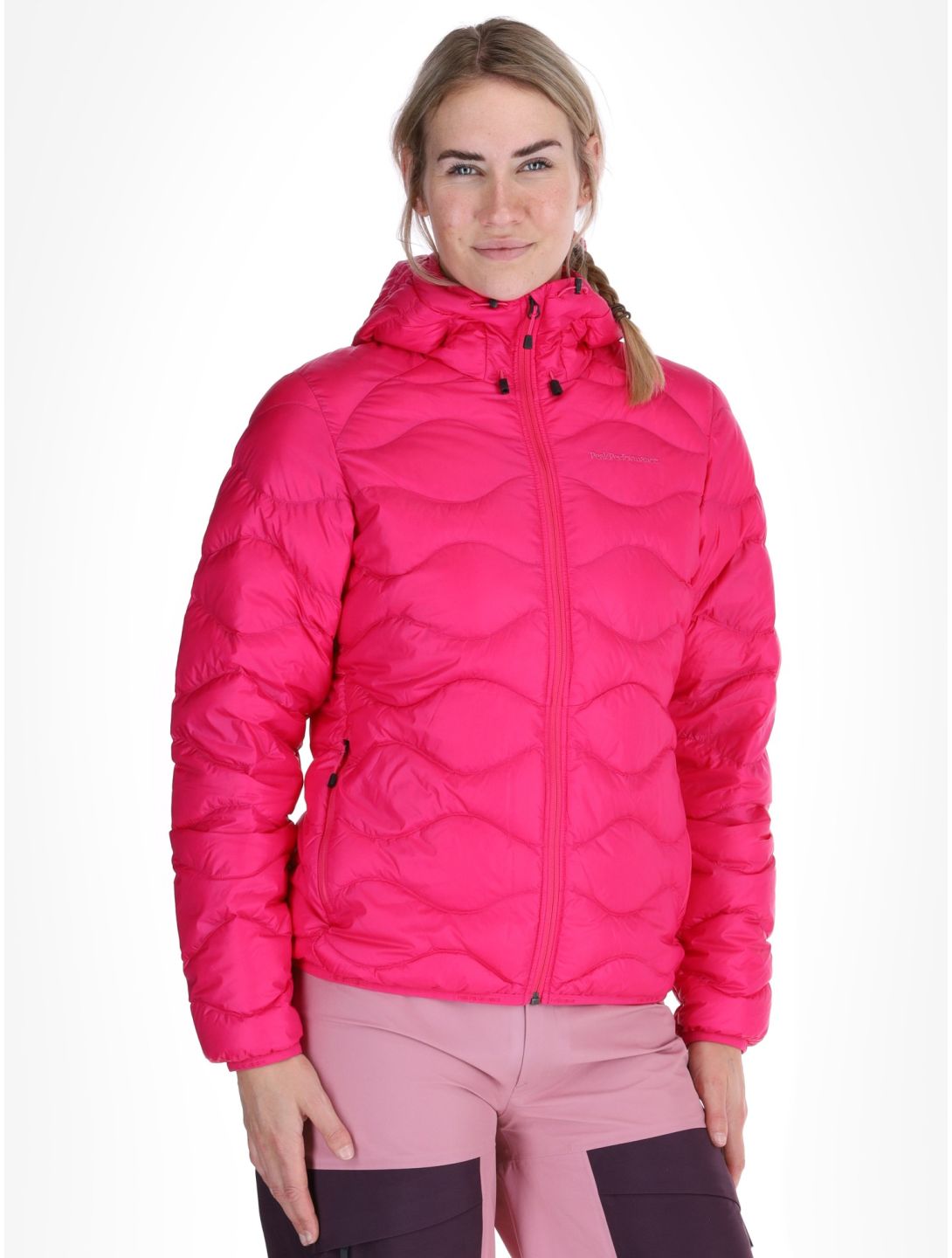 Peak Performance, W Helium Down Hood piumino donna Beetroot Purple viola 