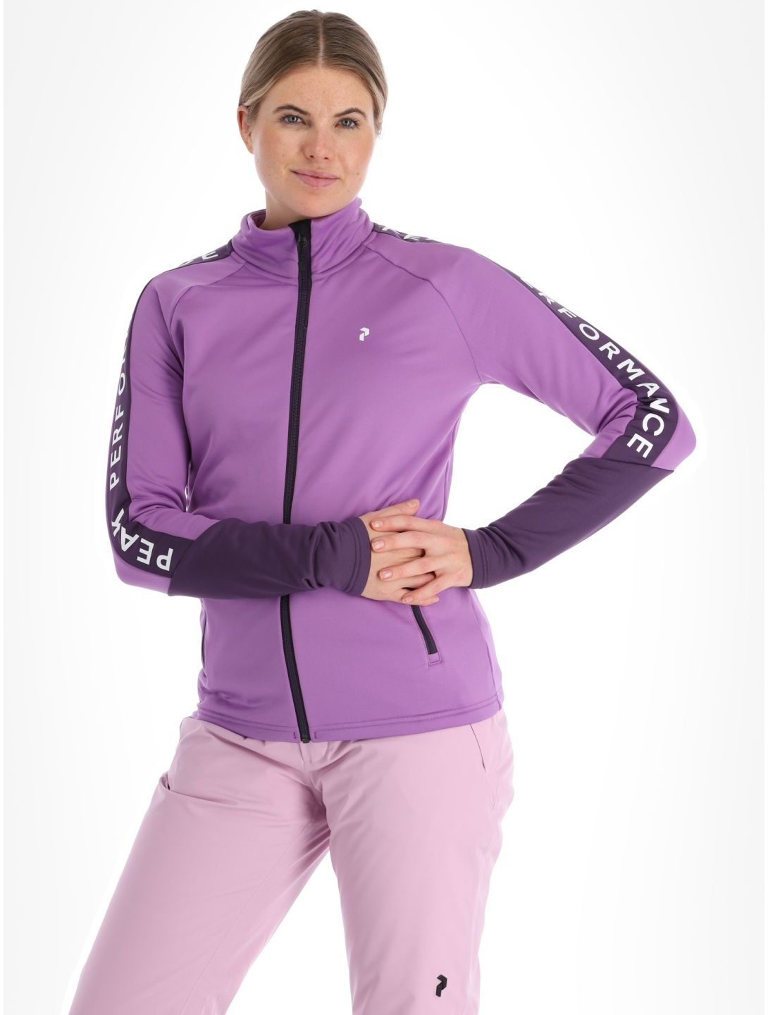 Peak Performance, W Rider Mid Zip gilet donna Action Lilac Indigo viola 