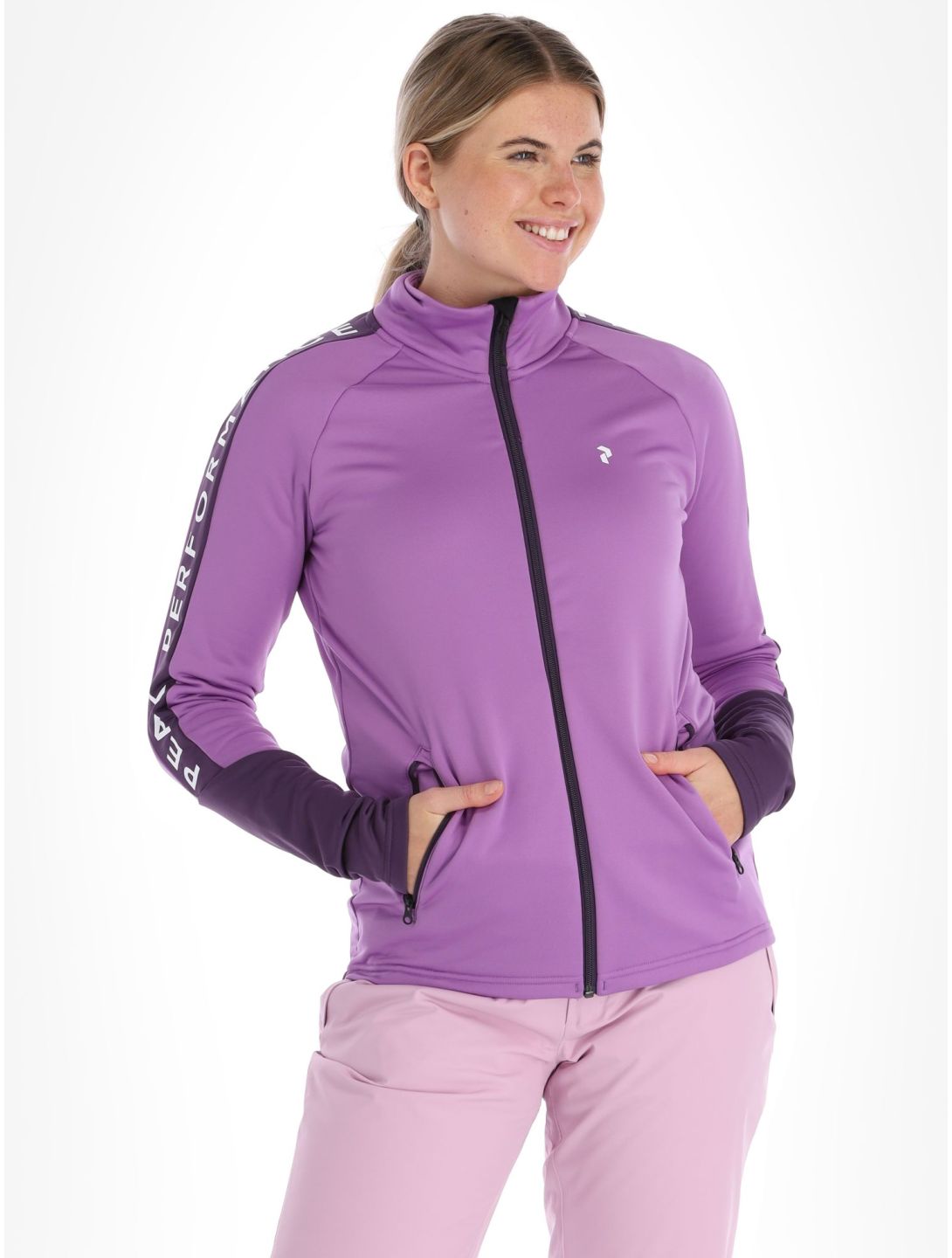 Peak Performance, W Rider Mid Zip gilet donna Action Lilac Indigo viola 